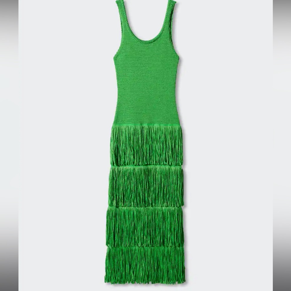 Simon Miller Mango Fringe Green Dress